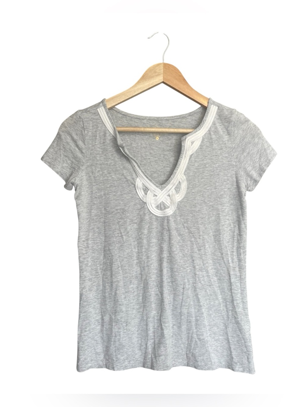 Lilly Pulitzer Light Gray Short Sleeve Tee